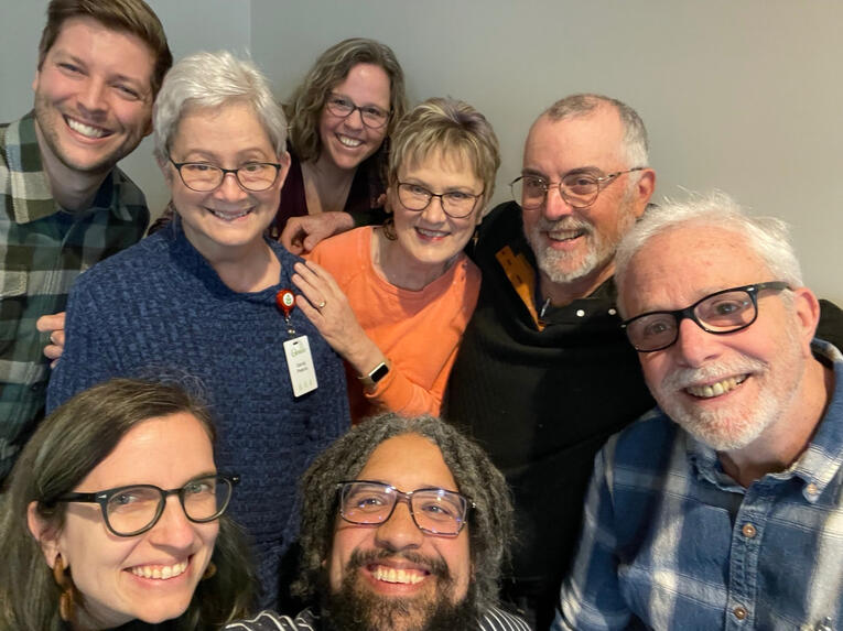 Above: UUFR Search Team with Rev. Elizabeth